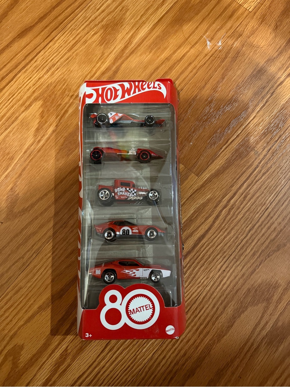Mattel Hot Wheels 5-Pack Red Race Car Collection